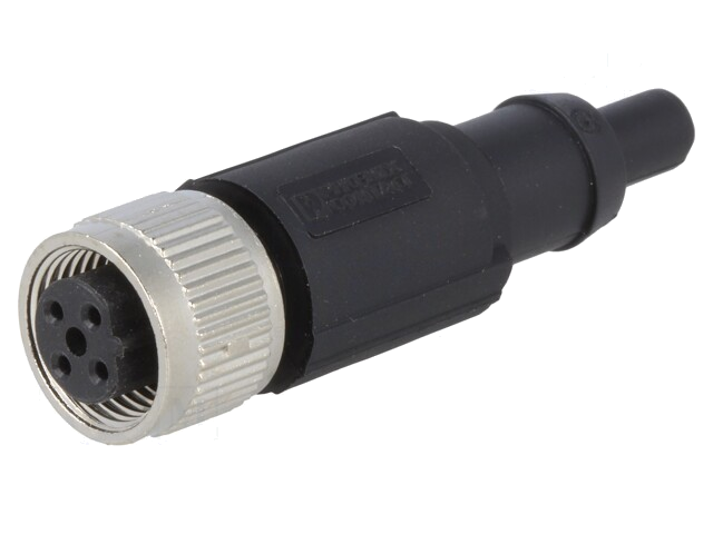 Afsluitconnector; M12; PIN: 4; vrouwelijk; code B-Profibus; recht Afsluitconnector; M12; PIN: 4; vrouwelijk; code B-Profibus; recht